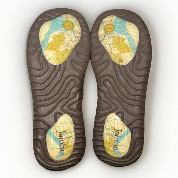 Relax Foam Jambu Women's Chestnut Closed Toe Leather Sandals Shoes Brown Tan 8 - Picture 6 of 9